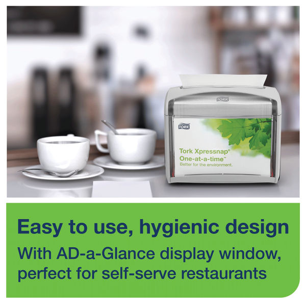 Tork Silver Xpressnap Tabletop Napkin Dispenser 272613