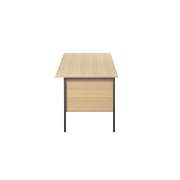 Serrion Rectangular 4 Leg Desk with Modesty Panel 1500x750x730mm Ferrera Oak KF838370