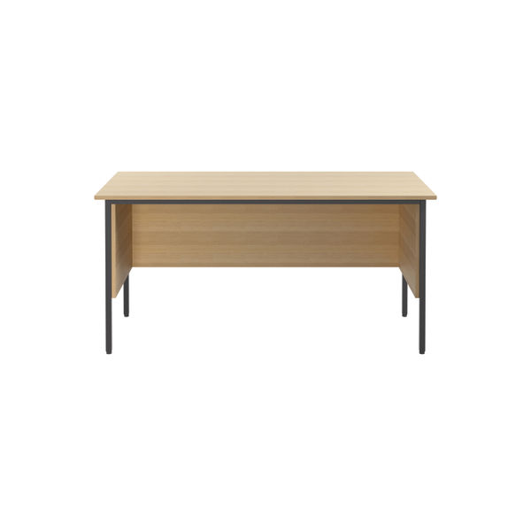 Serrion Rectangular 4 Leg Desk with Modesty Panel 1500x750x730mm Ferrera Oak KF838370