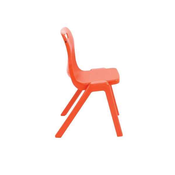 Titan One Piece Classroom Chair 482x510x829mm Orange KF78530