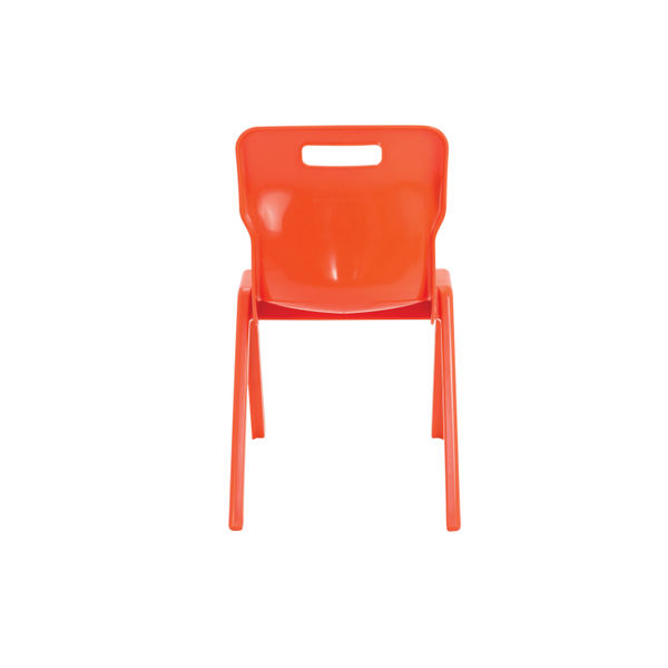 Titan One Piece Classroom Chair 482x510x829mm Orange KF78530