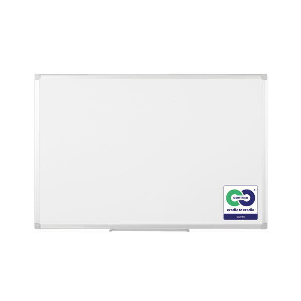 Earth Maya Magnetic Whiteboard 90x60cm Enamel Surface Aluminium Frame CR0620790