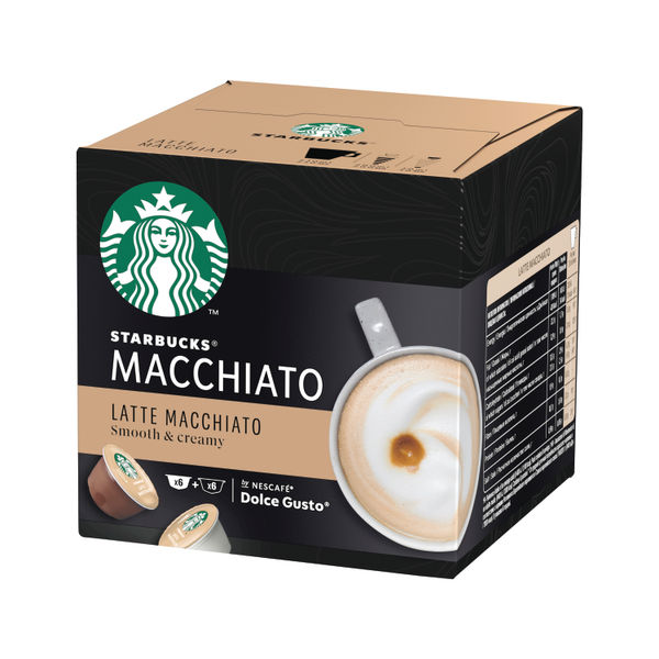 Nescafe Dolce Gusto Starbucks Latte Macchiato Coffee Pods (Pack of 36) 12397696