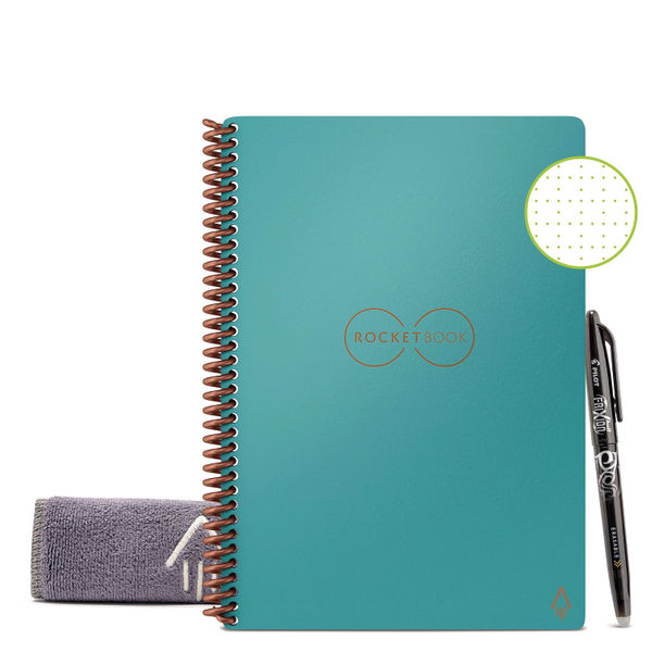 Rocketbook Fusion Executive Set Reusable Paper Teal 505469