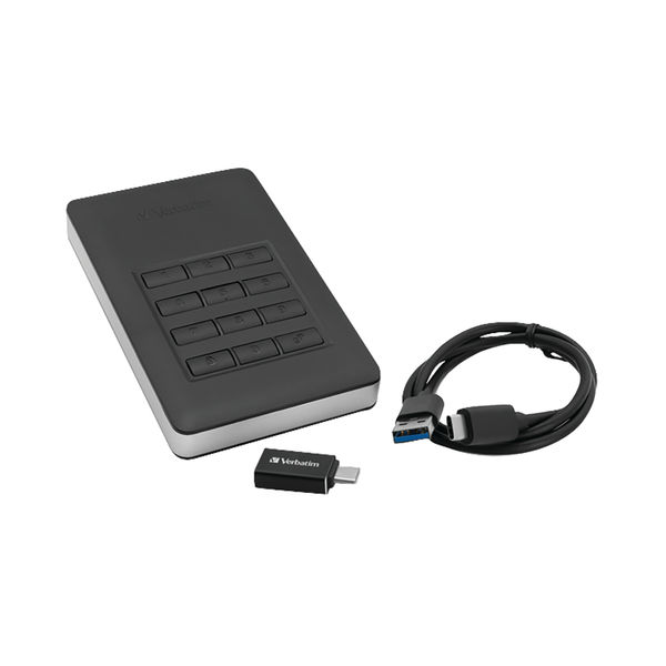 Verbatim 1TB Black Store n Go Secure Portable HDD | 53401