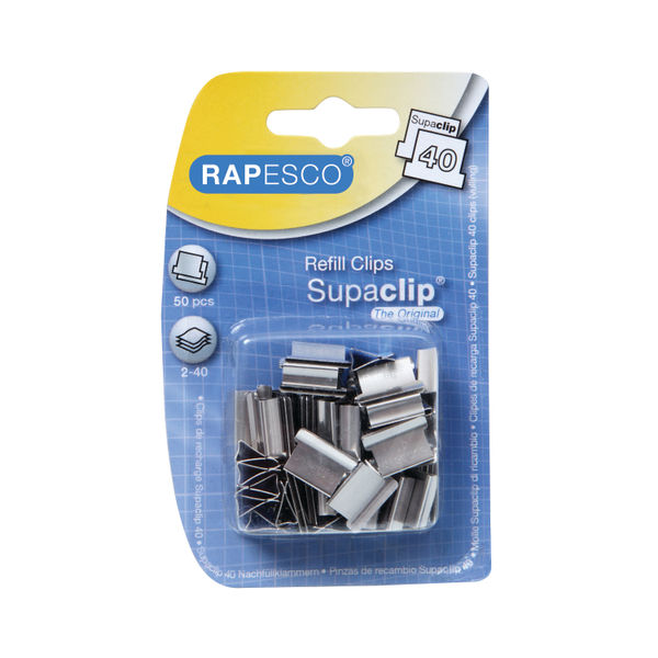 Rapesco Supaclip 40 Clips Stainless Steel