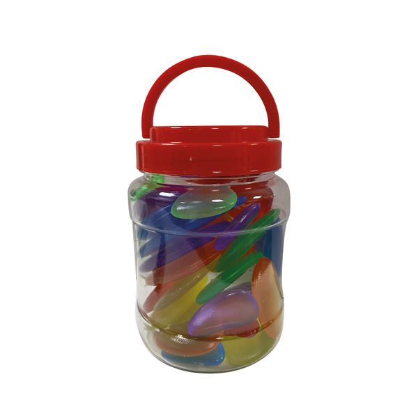 Acrylic Pebbles Shatterproof Assorted Sizes Assorted Colours (Pack of 30) AP30