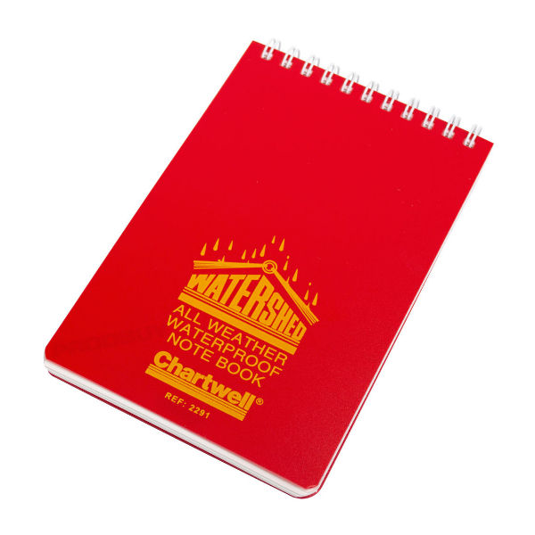 Exacompta Ruled Watershed Waterproof Book 101x156mm Red 2291