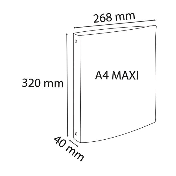 Exacompta Skandi Semi Rigid Recycled Polypropylene Ring Binder Assorted (Pack of 4) 54470E