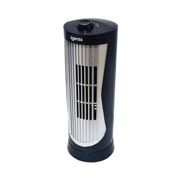 Igenix 12 Inch Mini Tower Fan Black DF0020