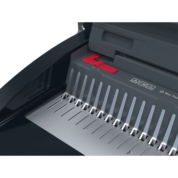 GBC CB25 Manual Comb Binding Machine Black/Red 4410063