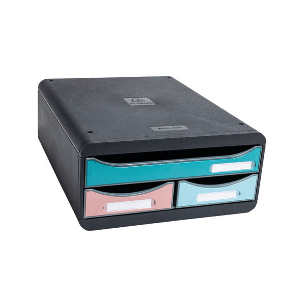 Exacompta Skandi SmallBox Recycled 3 Drawer Set Assorted 311606D