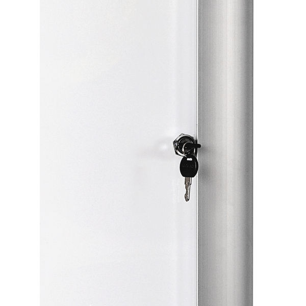 Bi-Office Mastervision Outdoor Magnetic Display Case Aluminium Frame 9xA4 VT630209760