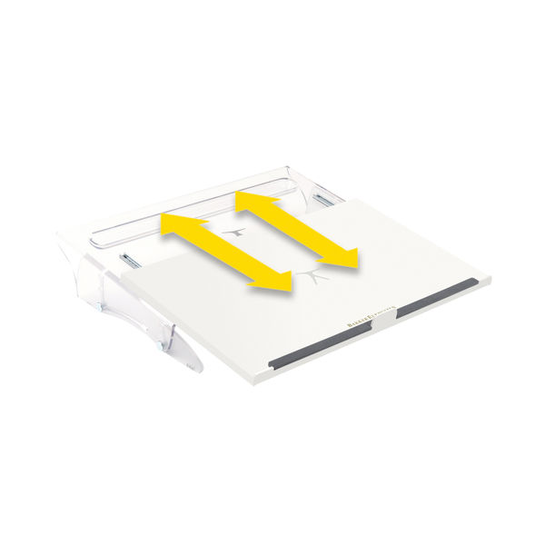 BakkerElkhuizen FlexDesk 630 2-in-1 Stand and Document Holder Clear BNEFDESK630N