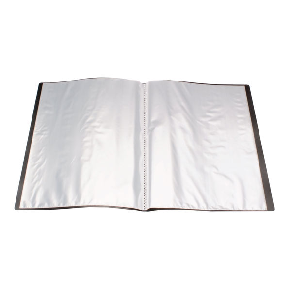 QConnect Polypropylene Display Book 20 Pocket Black KF01252
