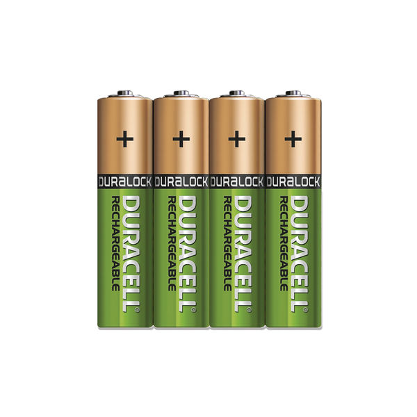 Duracell Rechargeable AAA Batteries 750mAh 4-Pack HR03 DC2400