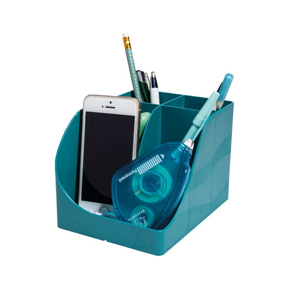 Exacompta Skandi Recycled Plastic PenWave Pen Pot Pacific Blue 69534D