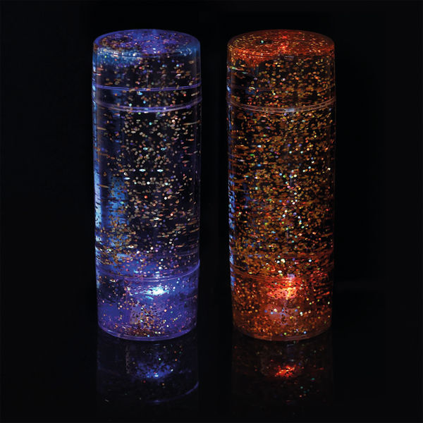 Shake and Shine Light Up Glitter Tub Gold/Silver Battery Operated (Pack of 2) SGSGS