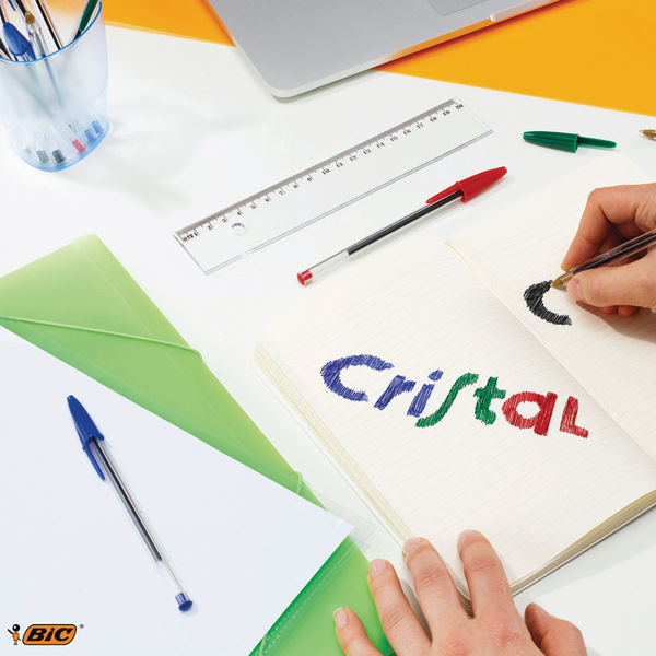 Bic Cristal Ballpoint Pen Medium Green (50 Pack) 8373629