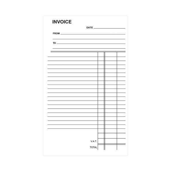 Silvine Triplicate Invoice Book 210x127mm (Pack of 6) 619