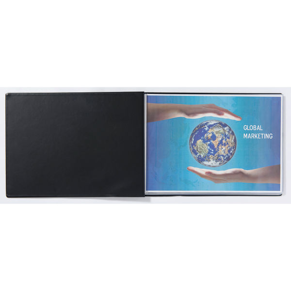 Exacompta Guildhall Display Book Landscape 24 Pocket A3 Black GDB24/L