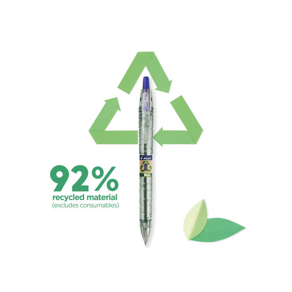 Pilot B2P Ecoball Ballpoint Pens Medium Black (Pack of 3) 3131910584506