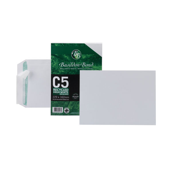 Basildon Bond C5 Peel and Seal Pocket Envelopes 120gsm, Pack of 50 - JDB80277