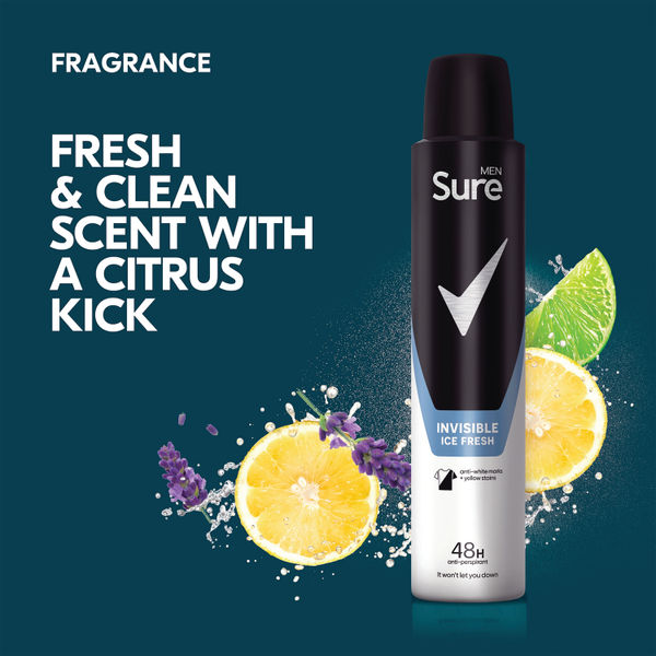 Sure Men Anti-Perspirant 48h Aerosol 200ml (Pack of 6) C007391