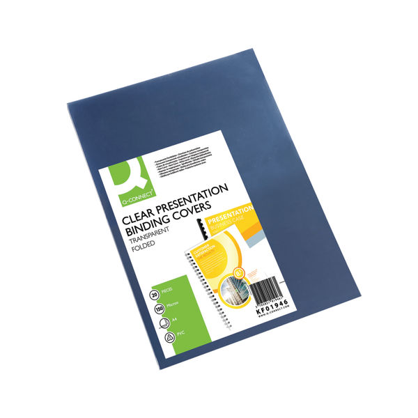 Q-Connect Clear A4 Clear Covers (20 Pack) KF01946