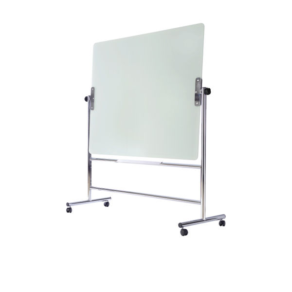 Bi-Office Glass Mobile Board Double-Sided Magnetic Surface 150x120cm GQR0450