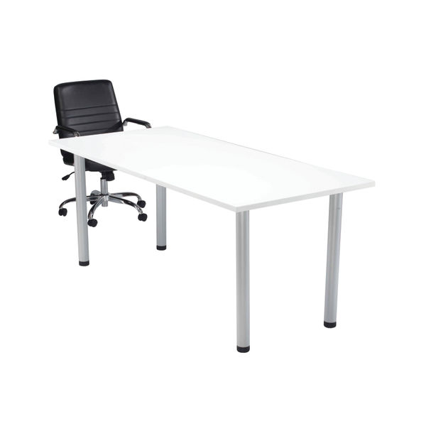 Jemini Rectangular Meeting Table 1800x800x730mm White KF840187