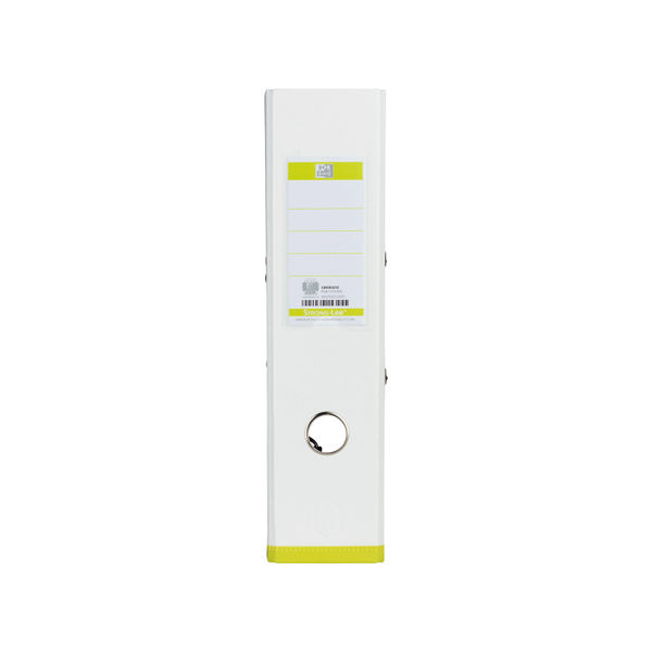 Oxford My Colour Lever Arch File A4 White and Lime 100081032