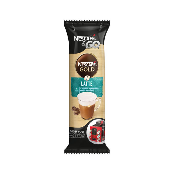 Nescafe and Go Gold Latte Coffee Cup 23g (Pack of 8) 12495378