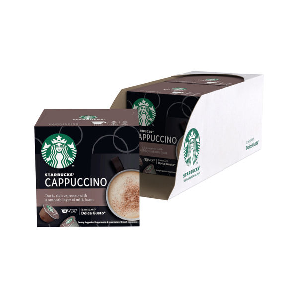 Starbucks Coffee by Nescafe Dolce Gusto, Starbucks Caramel Macchiato,  Coffee Pods, 12 capsules, Pack of 3 Packaging May Vary 