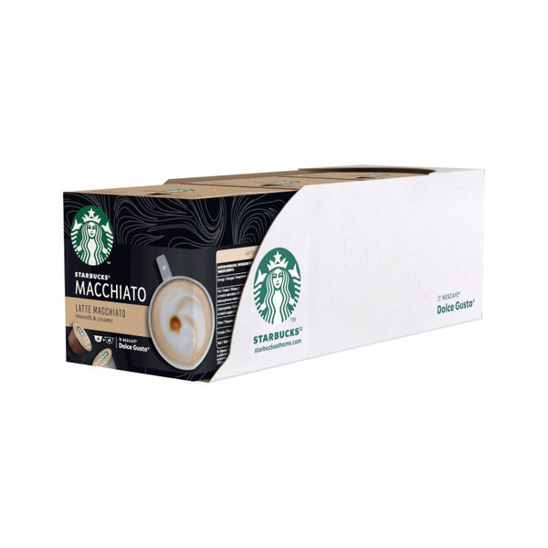 Nescafe Dolce Gusto Starbucks Latte Macchiato Coffee Pods (Pack of 36)  12397696