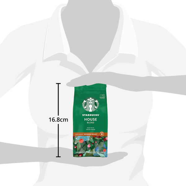 Starbucks House Blend Medium Roast Ground Coffee 200g 12400244