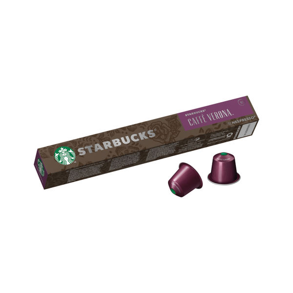 Nespresso Starbucks Caffe Verona Espresso Coffee Pods (Pack of 10) 12423396