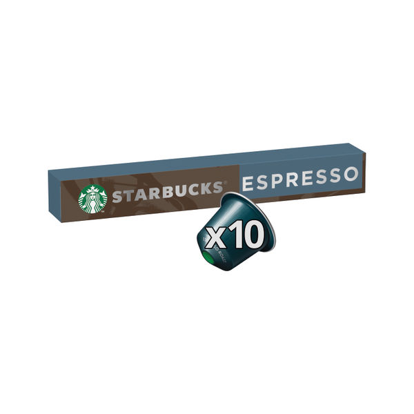 Nespresso Starbucks Espresso Roast Coffee Pods (Pack of 10) 12423393