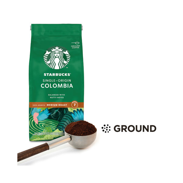 Starbucks Medium Roast Single-Origin Colombia Ground Coffee 200g 12400229