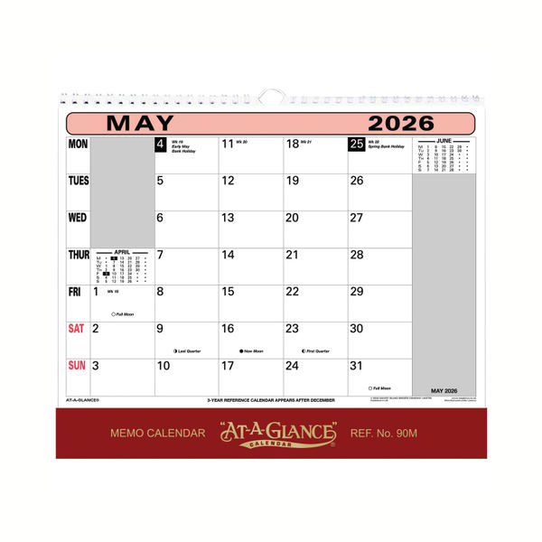 At-A-Glance Wall Calendar 2026 90M26