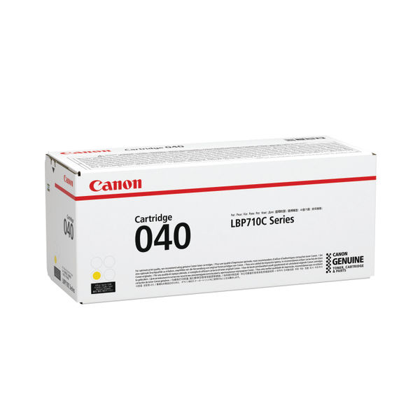 Canon 040Y Toner Cartridge Yellow 0454C001