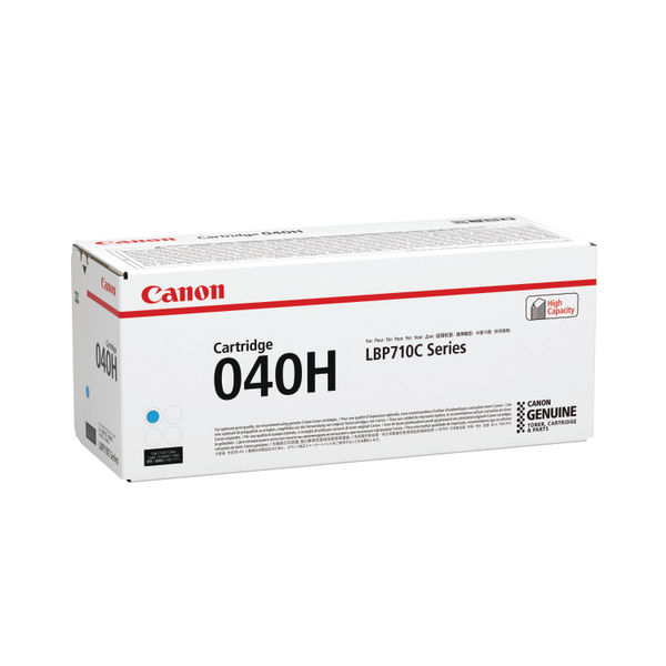 Canon 040H Toner Cartridge High Yield Cyan 0459C001