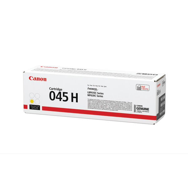 Canon 045H Toner Cartridge High Yield Yellow 1243C002