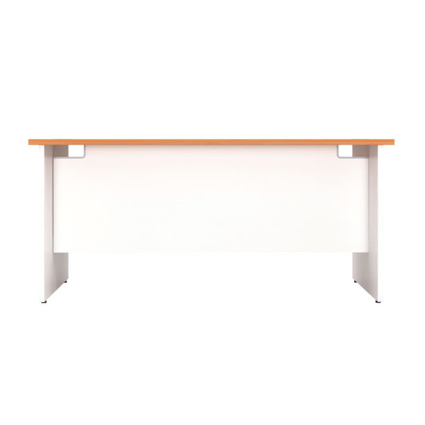 Jemini Rectangular Panel End Desk 1600x800x730mm Beech KF804765