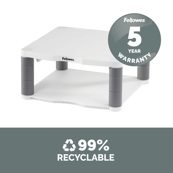Fellowes Premium Monitor Riser Platinum 9171701