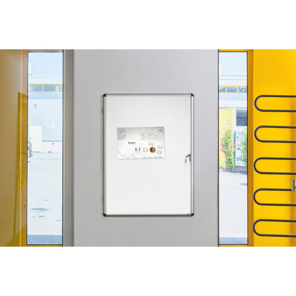 Bi-Office Enclore Magnetic Display Case Acrylic Door Aluminium Frame 4xA4 VT610109150
