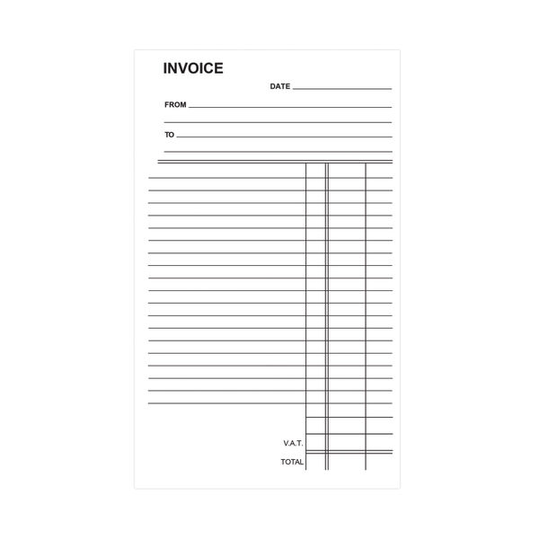 Silvine Carbonless Duplicate Invoice Book 210x127mm (6 Pack) 711-T