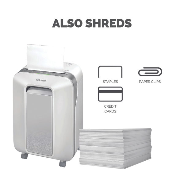 Fellowes Powershred LX201 Micro-Cut Shredder White 5160101