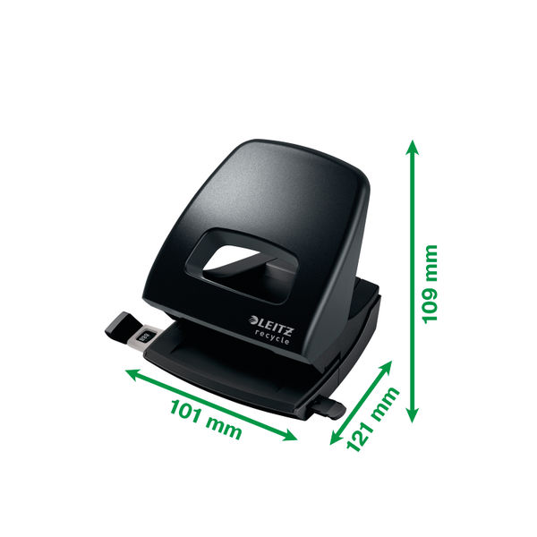 Leitz Hole Punch NeXXt Recycle 30 Sheet Black 50030095