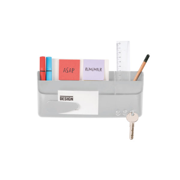 Bi-Office Smart Storage Box Magnetic Fixation Grey SM010102